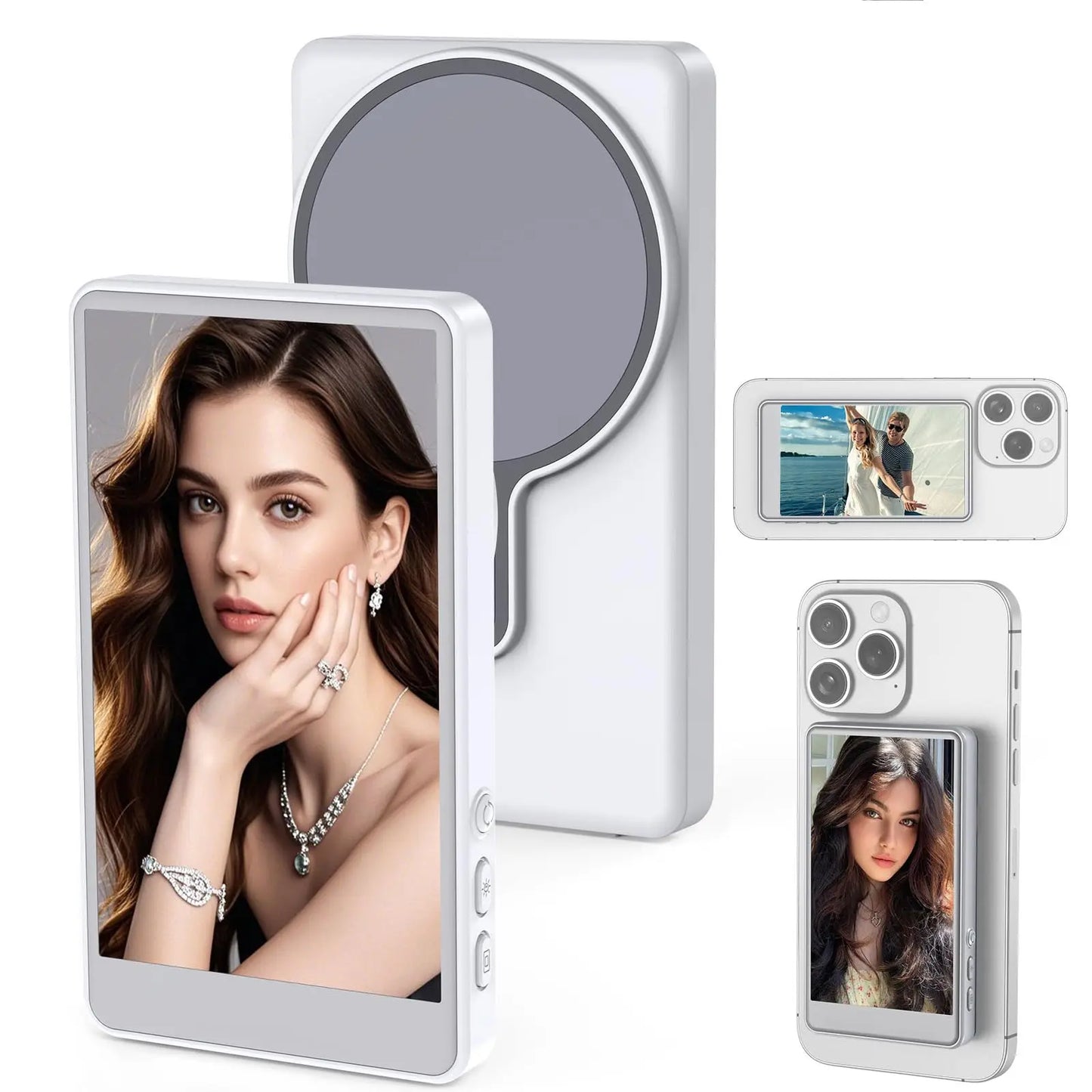 CamBuddyPro™ Magnetic Wireless Selfie Monitor for Rear Camera Vlogging