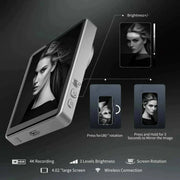 CamBuddyPro™ Magnetic Wireless Selfie Monitor white with 4.02-inch display, 4K recording, wireless connection, adjustable brightness, and 180-degree screen rotation for solo creators and vloggers.