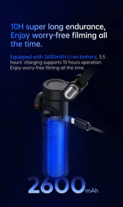 2600mAh battery 3-axis handheld gimbal stabilizer with 10-hour long endurance for smartphones