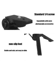 Smartphone vlogging kit tripod with non-slip feet and standard 1/4 screw mount for photography accessories expansion